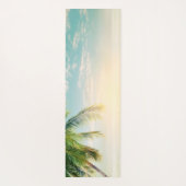 熱帯ビーチ、砂、貝殻 ヨガマット (裏面)