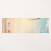 熱帯ビーチ、砂、貝殻 ヨガマット (正面(横))