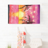 熱帯ビーチ、菓子16のパーティー 横断幕 (インサイチュ)