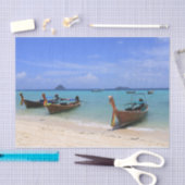 熱帯ビーチ 薄葉紙 (クラフト)