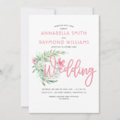 熱帯ビーチ |行き先結婚式 招待状 (正面)