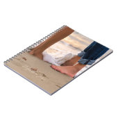 熱帯ビーチ,足,波 – パーソナライズされた ノートブック (左側)