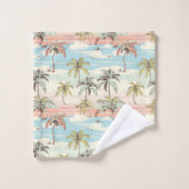熱帯ビーチ#9 バスタオルセット (ウォッシュタオル)