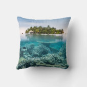 熱帯ビーチ | Ari Atoll Maldives クッション (裏面)