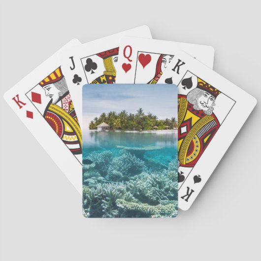 熱帯ビーチ | Ari Atoll Maldives トランプ (裏面)