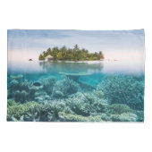 熱帯ビーチ | Ari Atoll Maldives 枕カバー (裏面)