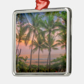 熱帯ビーチ| Corcovadoの国立公園 メタルオーナメント (左)
