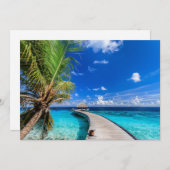 熱帯ビーチ | Dusit Thani Maldives サンキューカード (正面/裏面)