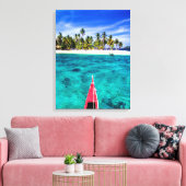 熱帯ビーチ El Nido，フィリピン，パラワン キャンバスプリント (インサイチュ (リビング))