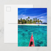 熱帯ビーチ El Nido，フィリピン，パラワン ポストカード (正面/裏面)