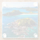 熱帯ビーチ El Nido Phillipines |エルニドフィリピン ガラスコースター (裏面)