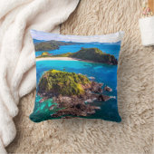 熱帯ビーチ El Nido Phillipines |エルニドフィリピン クッション (ブランケット)