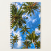 熱帯ビーチ | Palm Trees on Blue Sky プランナー手帳 (正面)