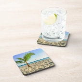 熱帯ビーチ | Sailboat, Palm Tree, Aruba コースター (右側)