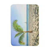 熱帯ビーチ | Sailboat, Palm Tree, Aruba バスマット (正面縦)