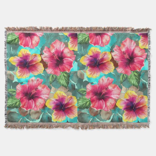 熱帯ビーブ投げ毛布 スローブランケット (正面)