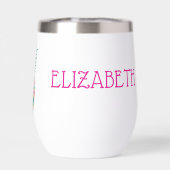 熱帯ピンクと緑のフローラパイナップル (背面)