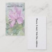 熱帯ピンクのオーキッドのカスタマイズ可能な名刺 名刺 (正面/裏面)