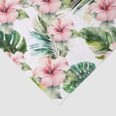 熱帯ピンクのハイビスカスの花 薄葉紙 (詳細)