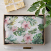 熱帯ピンクのハイビスカスの花 薄葉紙 (ギフト)