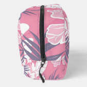 熱帯ピンクのハイビスカスパーソナライズされたモノグラム ドップキット (右)