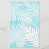 熱帯ピンクのハイビスカスパーソナライズされた文房具 (裏面)