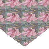 熱帯ピンクのハイビスカス ショートテーブルランナー (コーナー)
