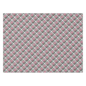 熱帯ピンクのハイビスカス テーブルクロス (正面(横))