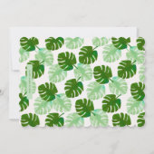 熱帯ピンクのフラミンゴの写真のサンキューカード サンキューカード (裏面)