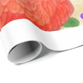 熱帯ピンクのフラミンゴの鳥の包装紙 ラッピングペーパー (ロールコーナー)