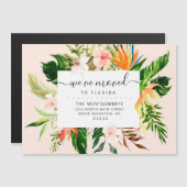 熱帯ピンクのフローラ緑のフロリダ移動 (正面/裏面)