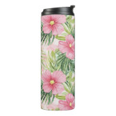 熱帯ピンクの花 タンブラー (回転左)