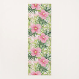 熱帯ピンクの花 ヨガマット