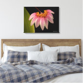 熱帯ピンクの蘭 キャンバスプリント (インサイチュ (寝室))