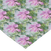 熱帯ピンクの蘭 ショートテーブルランナー (コーナー)