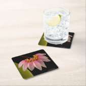 熱帯ピンクの蘭 スクエアペーパーコースター (インサイチュ)