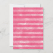 熱帯ピンクスイカ赤ちゃんシャワー招待状 招待状 (裏面)