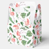 熱帯ピンクフラミンゴパターンv2 フェイバーボックス (オープン)