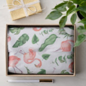 熱帯ピンクフラミンゴパターンv2 薄葉紙 (ギフト)