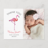 熱帯ピンクフラミンゴ |ありがとうございます ポストカード (正面)
