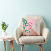 熱帯ピンクフラミンゴ クッション (椅子)