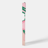 熱帯ピンクフラミンゴ iPhoneケース (右側面)