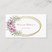 熱帯ピンクフローラカスタマイズ 名刺 (正面)