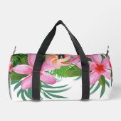熱帯ピンクプルメリア ダッフルバッグ