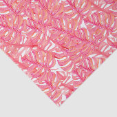 熱帯ピンクモンステラ葉植物 薄葉紙 (詳細)