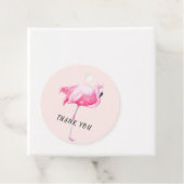 熱帯ピンク感謝していのフラミンゴ結婚ユー フェイバータグ (インサイチュ)