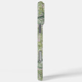 熱帯ピンク色の花がキラキラ輝く Case-Mate iPhoneケース (裏面 / 右)