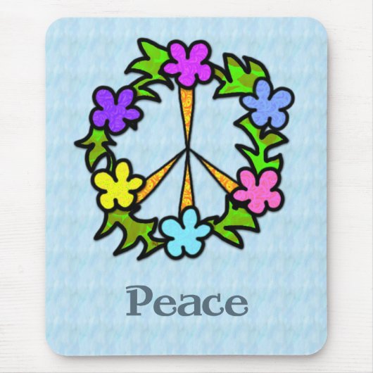 熱帯ピースサインのマウスパッド マウスパッド (正面)