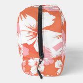 熱帯ピーチハイビスカスモノグラムパーソナライズされた ドップキット (右)