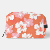 熱帯ピーチハイビスカスモノグラムパーソナライズされた ドップキット (裏面)